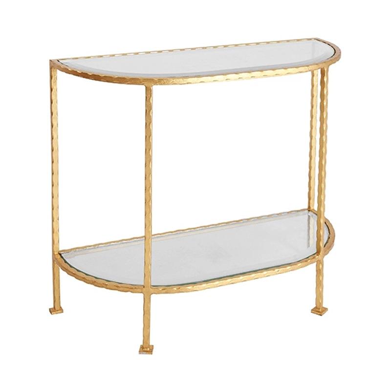 美式轻奢铁艺锻打式大计理GXP石玄关桌几/软装设师别墅酒店美家具