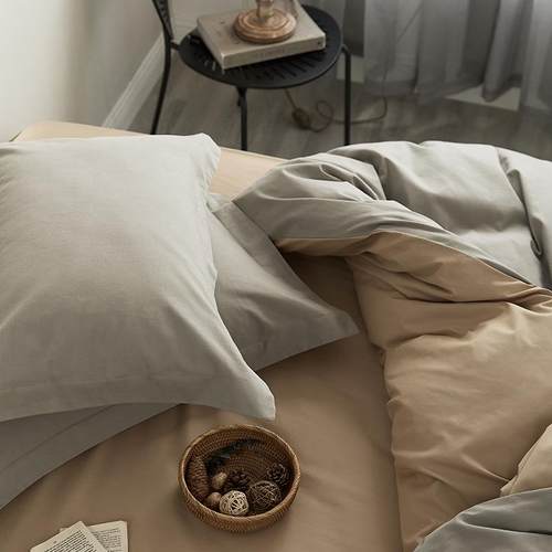 秋VJX件冬加厚棉100支全棉磨毛四件套轻奢长绒棉被套床单床笠纯三