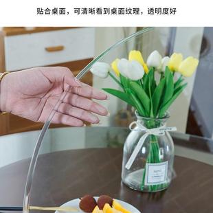 圆形钢化玻璃餐桌转家用圆台盘面定制玻璃片茶几透酒店明985圆桌r