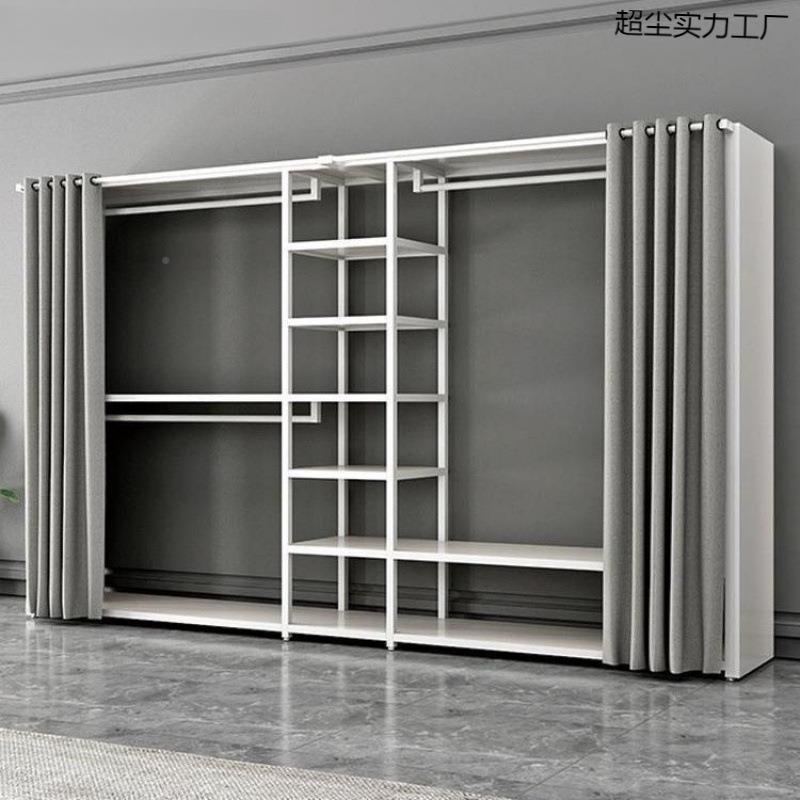衣架钢帽结构衣柜家用卧室加厚双层粗衣架两加帽层金ANQ属简约现