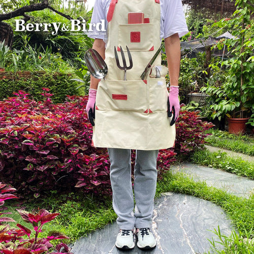 Berry&Bird花艺围裙家用防水防刮种植养花户外工作英国园艺工具