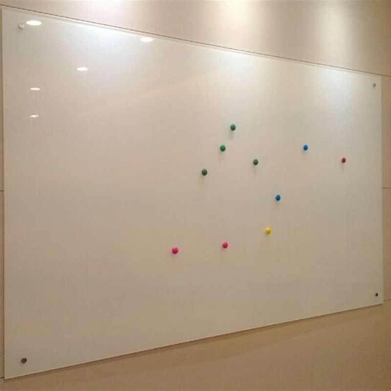 磁性钢化玻璃白板办公室会议板印刷定表格挂墙上绘画书写挂式