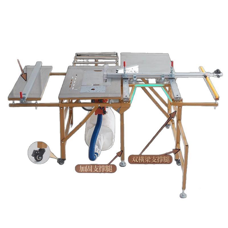 木工JWD推台锯无尘母锯多功机能一体便携式折叠精子轨道密木工工