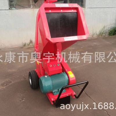 源头工厂树枝家用多功能玉米木材树枝秸杆粉碎机三相电机款碎枝机