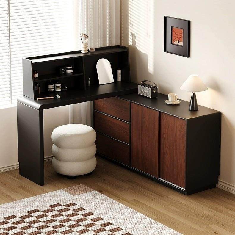 实木梳妆台斗柜一体师式法复古风卧室纳转角收设计款化妆桌床SZT-,住宅家具,梳妆台/桌,淘宝优惠券,粉丝福利购,淘宝优惠卷