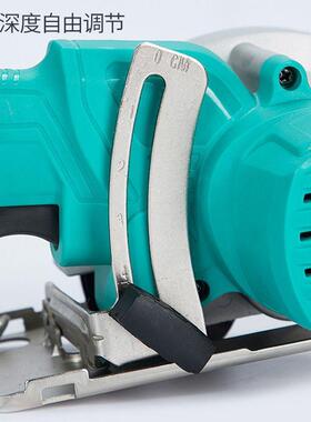 锯5电圆锯手持式电木锯工寸通用a3ZVC-88通用款锂电充电多功能单