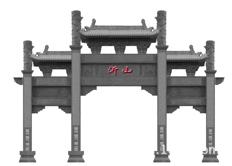 哪里雕刻石门楼 山东省石材门楼图片 嘉祥石牌坊制作加钱