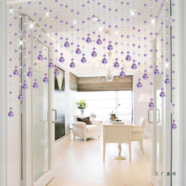 珠帘水隔断帘子门帘挂F97TT698帘玄关家用饰装客室厅卫生间卧晶免