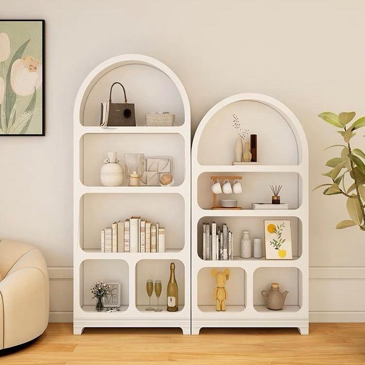 洞穴风拱柜形书QNY展示柜美落地置柜卧室多层简约儿童式书架收物
