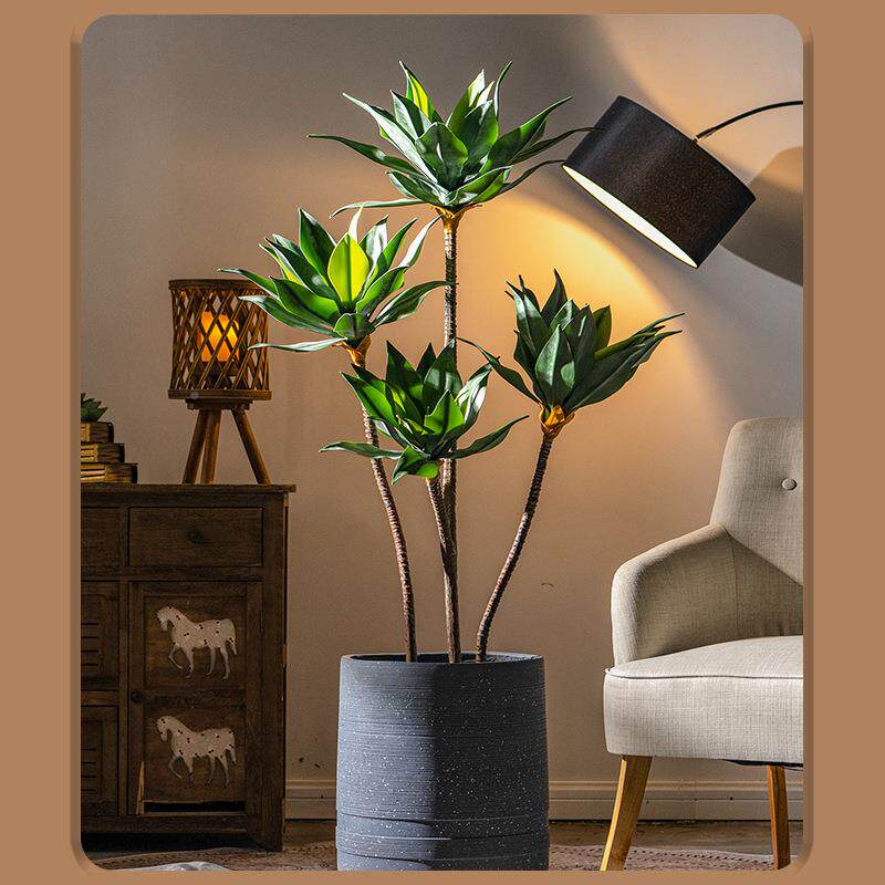 室仿真龙物舌兰多头仿真宝IHG莲多肉植带霜手感树内装盆栽假饰绿