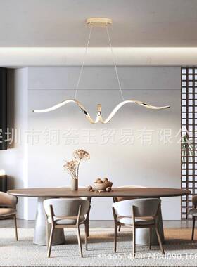 现代简约餐厅吊个性吧台端50809极高餐简电镀灯体桌岛灯台灯具