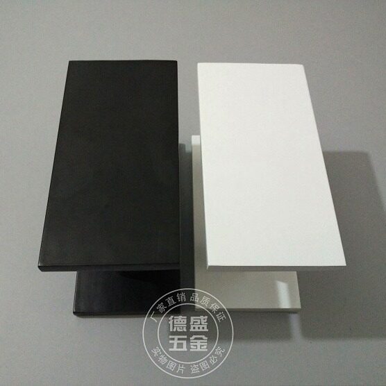 方形黑白色玻璃门拉手大门拉手现代简约实木门店推拉门把手工业风
