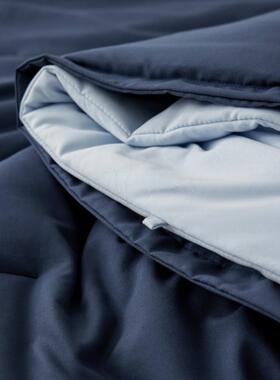 约纯色星深睡被pro可机洗四季被加子厚保暖母被YIMING芯二简球合