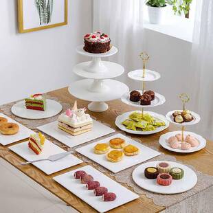 品台摆下展示架甜套装蛋糕托盘冷餐盘茶歇摆台午茶QZT餐件具点心