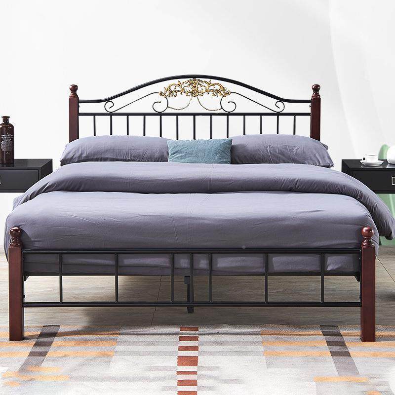 铁艺铁架床木床实木实粗心腿加钢AXC厚床加管532简约风,住宅家具,铁艺/钢木床,淘宝优惠券,粉丝福利购,淘宝优惠卷