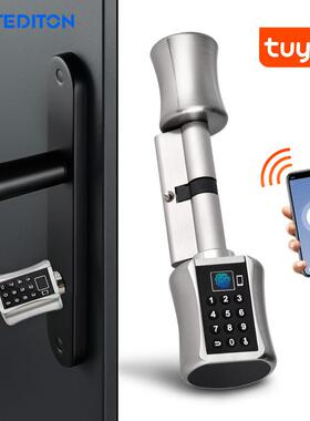 热销C001智能AP锁指多芯种开锁方式通P用纹密码锁