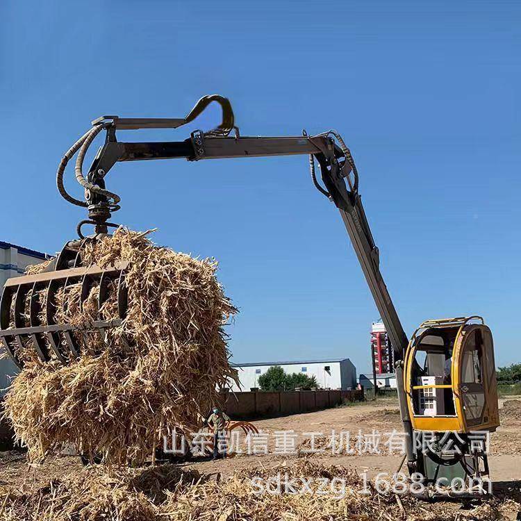 3型-15米固定式抓木机DVB大动电抓机料柴油发动机工程机械抓钢机