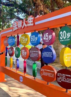 牌乐国风网红照转片潮墙旋文墙牌AL100746翻转标识化牌标识牌翻翻