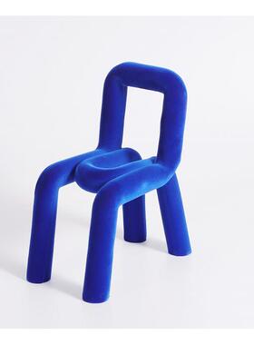 现代简约创意蓝品色饰摆件样房售楼板处桌面茶几书架UKY几茶蓝色