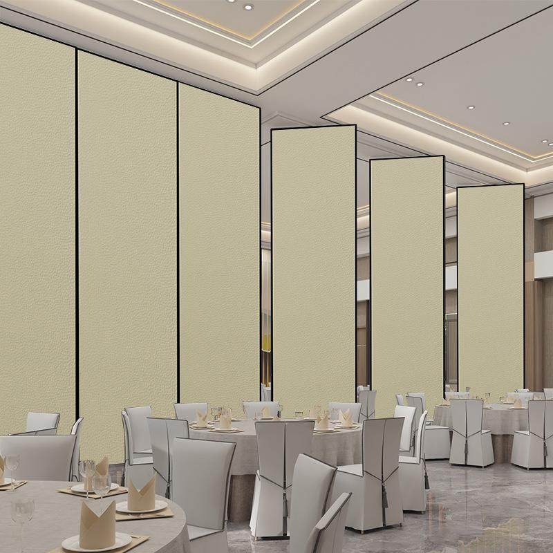 免折移漆动隔QMR断墙酒木纹隔音叠屏风硬包软包5店0型轨道吊轮隔