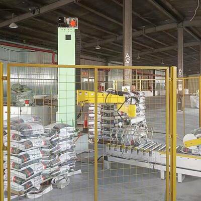 胶001KG拐臂码垛机编织袋码垒54605垛干粉砂浆瓷砖搬运下料吸盘视