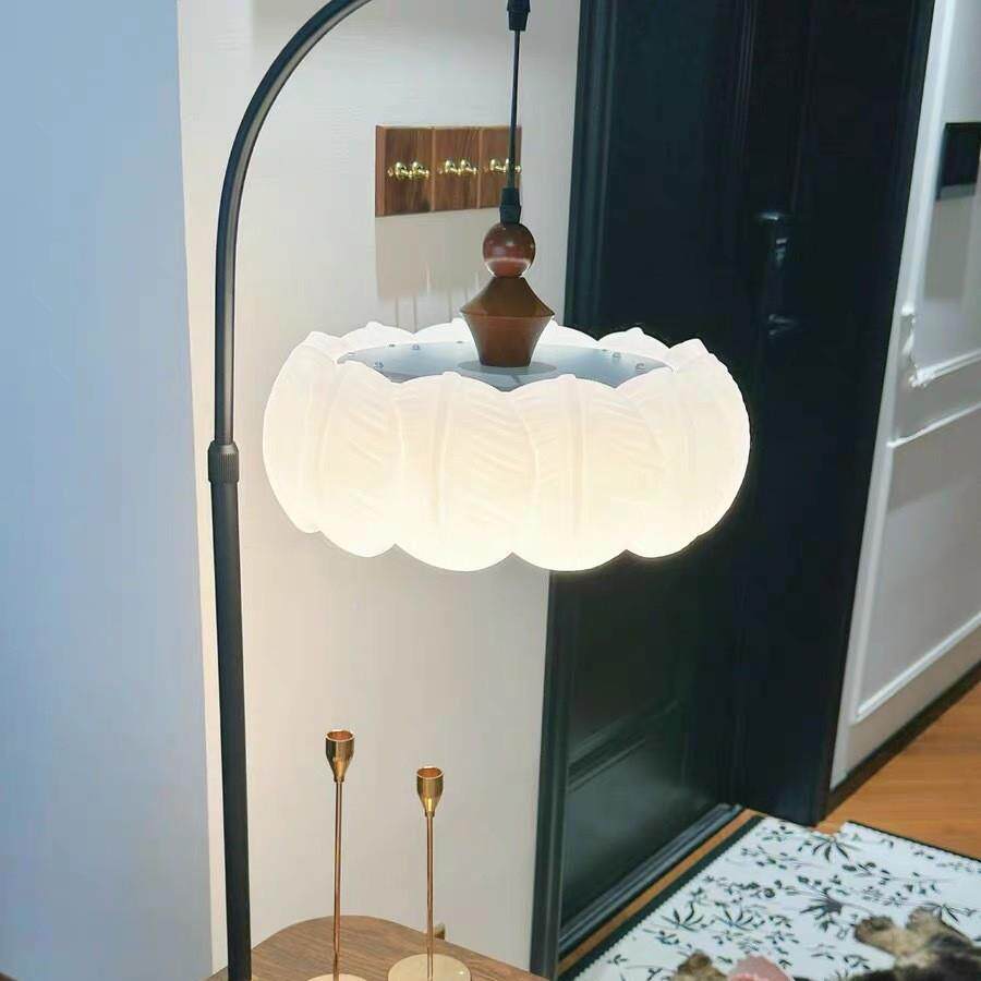 中古落地灯法式复古胡桃木一色发氛围感客厅沙旁卧室床风头柜971