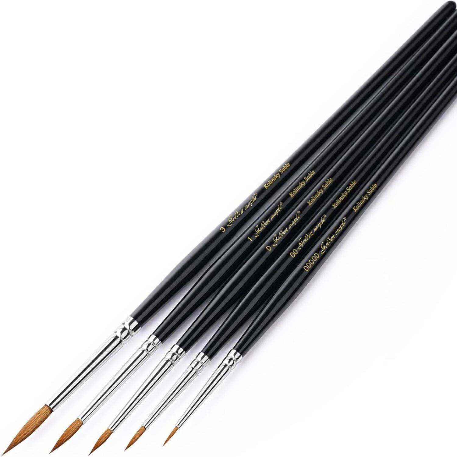 金之枫貂5支专业热专销5支业毛微型油漆刷细节精刷细模型油漆套装