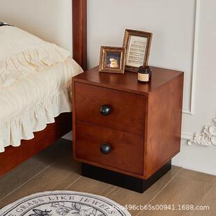 大司马法式复古无品牌/头床一柜全实木迷你床头柜对家纳用主卧室