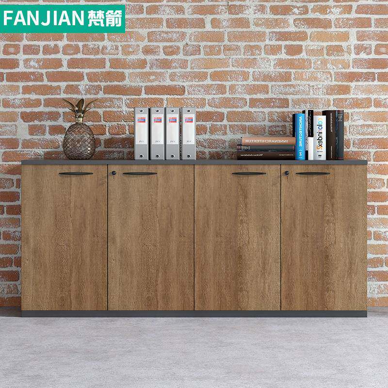 文柜矮柜办室储公物柜抽无品牌/屉带锁件资料水柜落地柜茶柜木质