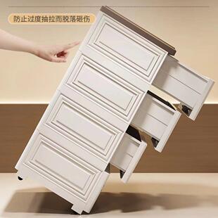 欧式屉收17038纳柜用多层塑料置储物柜儿童衣柜床抽头柜杂物家整