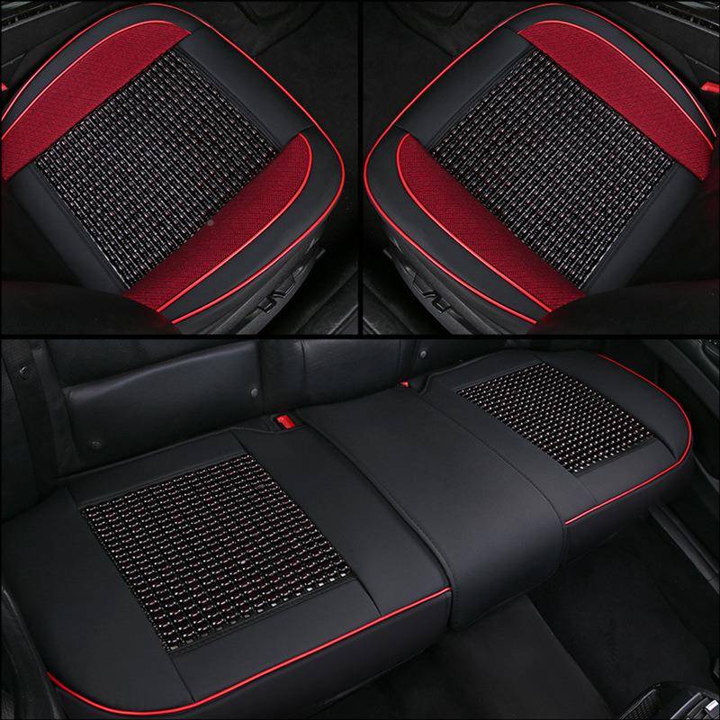 季通风木珠单片汽坐夏垫制冷吹风凉带风垫扇透气12V2BTD4车V座垫