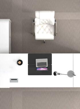 K*批办总公板桌老简约现代烤经漆裁桌大班台白色主无品牌/管理桌