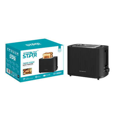 Winningstar跨境2片双面吐司三明治烤面包机多士炉Slice Toaster