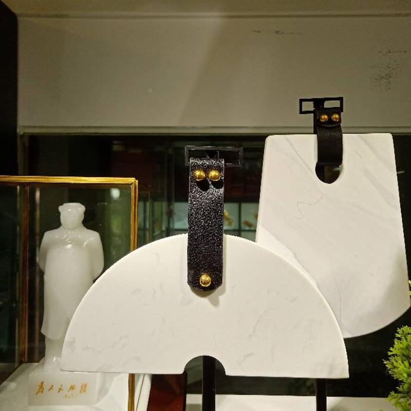 9WVZNOR真正大理石菜砧切板芝士蛋糕甜品水果托盘面板盘包摆拍摄