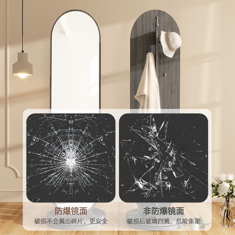 法式复旋转全身穿服落衣镜衣F77HTJTT帽架一体卧室感网红装店地古