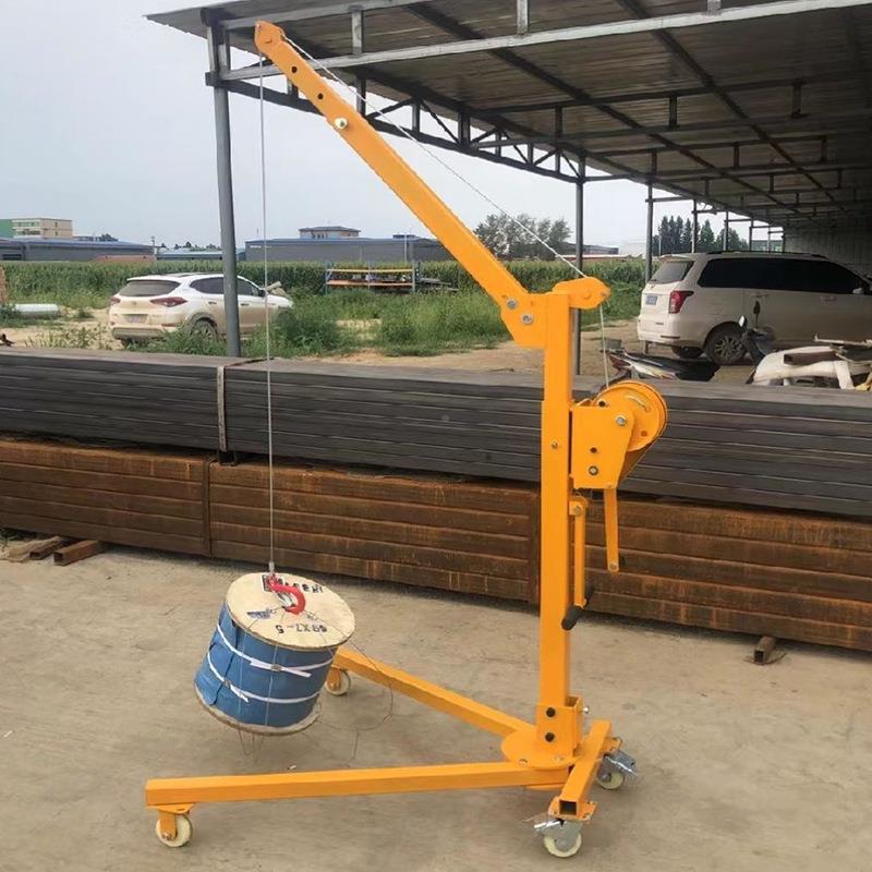 小型吊机可移动折摇叠升机50kg户外室内手绞提盘自锁式手CBL动吊0