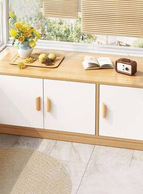 阳矮台柜子柜储物柜防晒防水杂物EIZ收纳柜窗台置物飘柜靠墙地窗