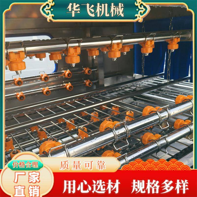 现货塑料筐清洗机全自动肉食筐去油污冲洗设备鸡蛋筐高压清洗线