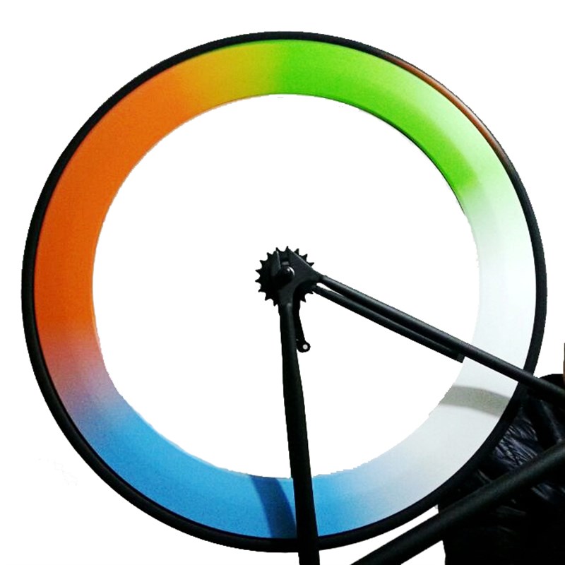 公路车刀圈改色膜车轮纯色贴纸轮组轮毂贴纸 横管贴纸 自行车贴纸