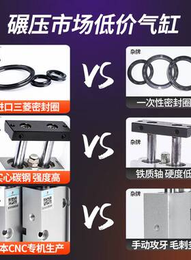 星辰双轴双杆气缸小型气动TDA16/TN10-亚德客20-32x30*40一50-60S