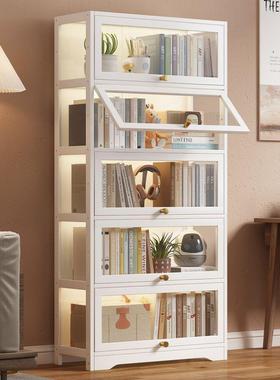 书架落置物架窄缝小书柜学生家亚用克力组合多层地收纳架置物013