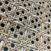 田字穿花上黄六角八角印尼植物藤席眼笪人手编织网眼藤椅天花装 饰