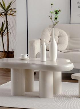 奶油风约客厅朵云茶意几小户型家用茶桌网红创桌子奶2309X306简油