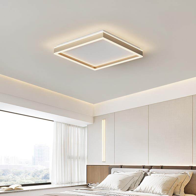 光谱护眼室拉丝轻全奢293吸顶灯灯现代简约大卧气225新款方形0卧