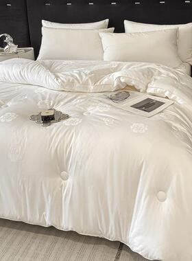 A类1豆00支纯棉提大纤花维46532被子全冬季加厚保暖酒店被褥四季