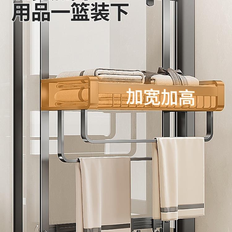 浴室淋浴挂篮玻璃架门挂卫生房间放浴巾毛巾衣服悬挂NXQ物架子厕
