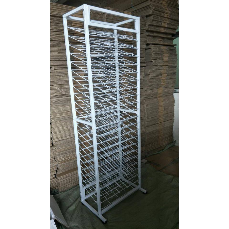 厂家2彩2层可金展属示架卡纸展示架纸展拆示架布22层纸架料样品展