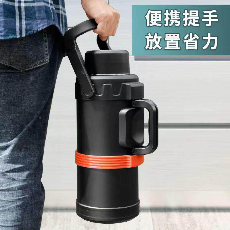 I9E矮胖款5L保温壶大容量不锈3K钢户外旅F767768J游便携车载水壶L