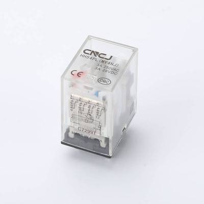 HH54P-MY4NJ 底座套装小型24V中间继电器52P53P54P62P带灯继电器