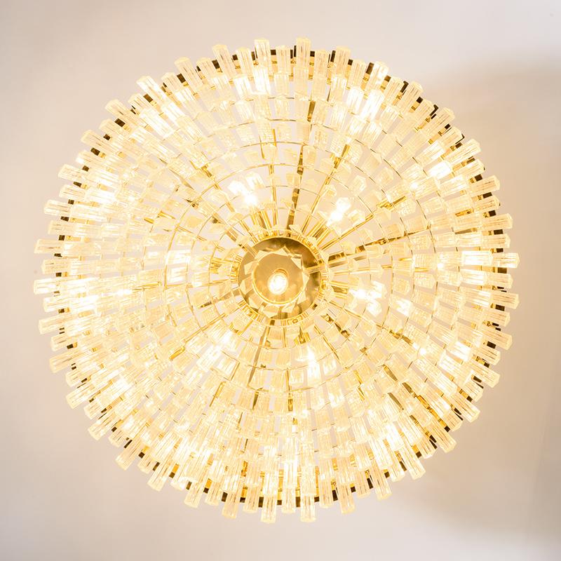 水晶客1厅灯奢高形档吊灯铁艺圆灯具卧室餐灯厅吊灯别墅工程华灯